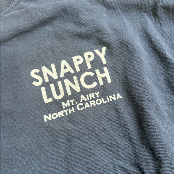 Snappy’s Lunch Gildan Ultra Cotton Men's Short Sleeve Tee in Dark Blue - Picture 1 of 14